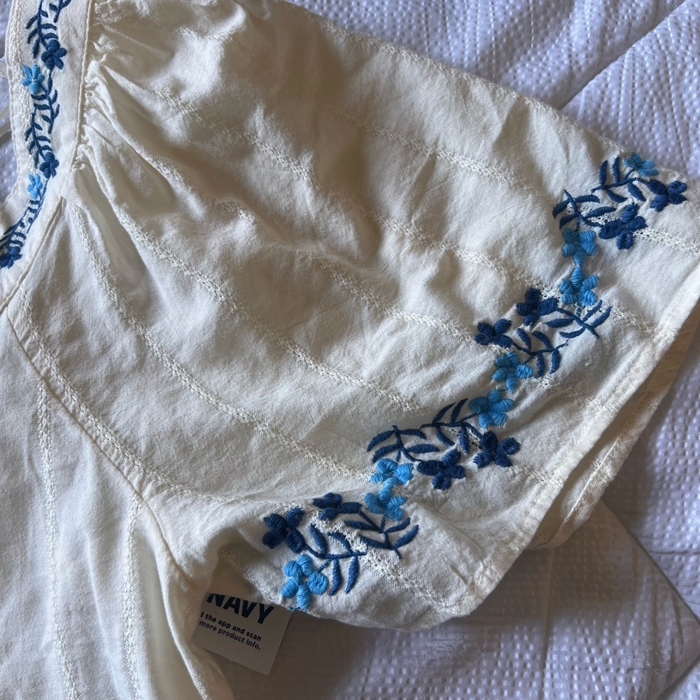 Cream floral top